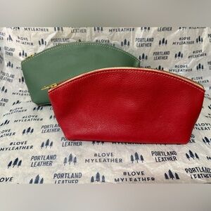 TWO Portland Leather Goods Eclipse Makeup Bags - Sage & Sugar
